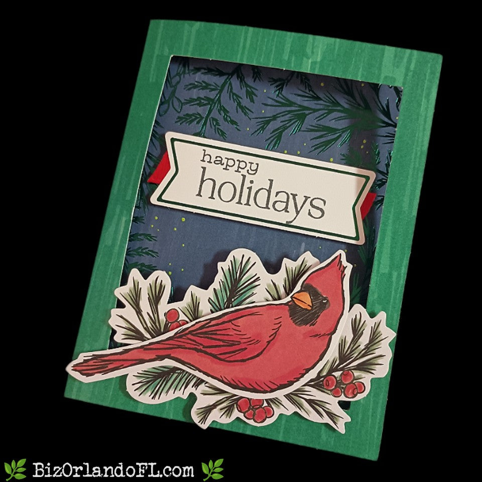 HOLIDAY: Happy Holidays Handmade Greeting Card by Kathryn McHenry