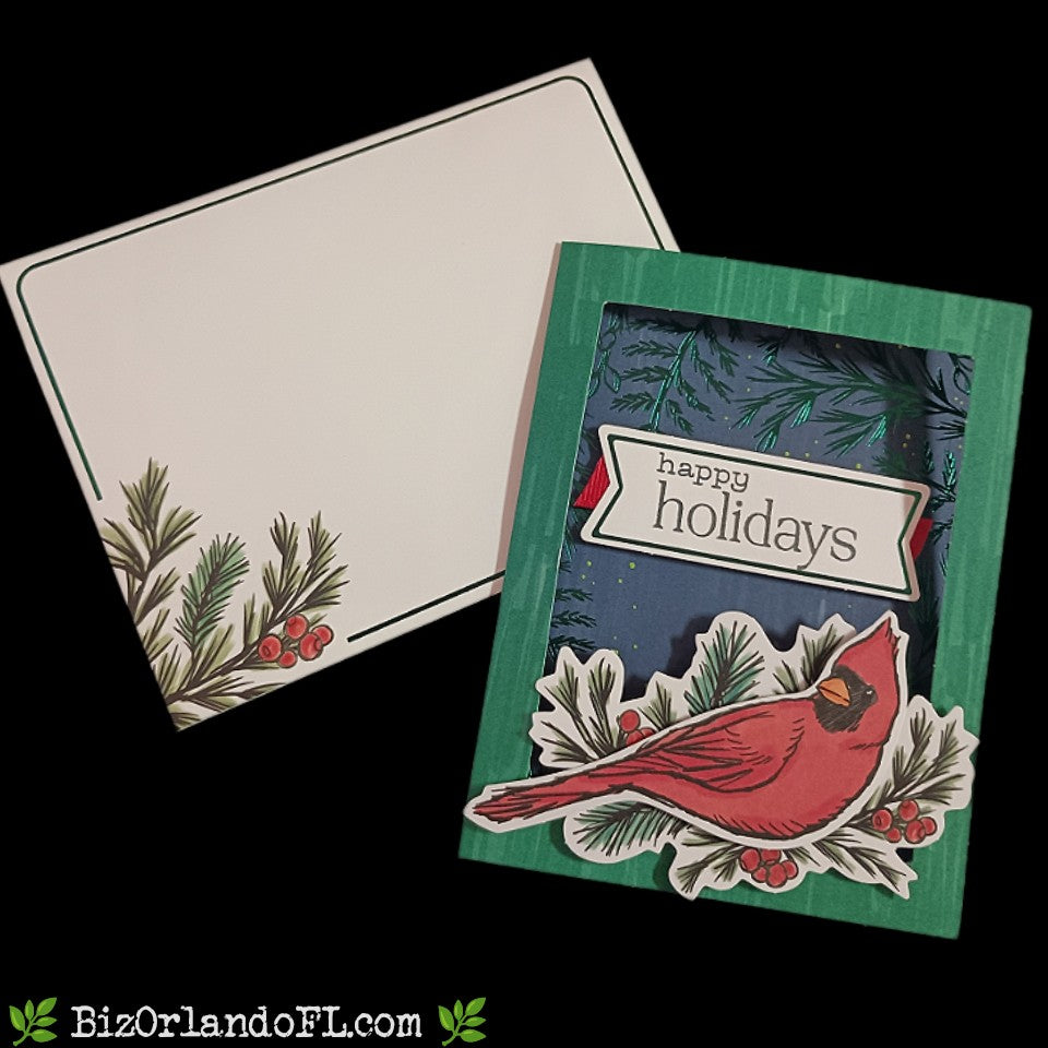 HOLIDAY: Happy Holidays Handmade Greeting Card by Kathryn McHenry