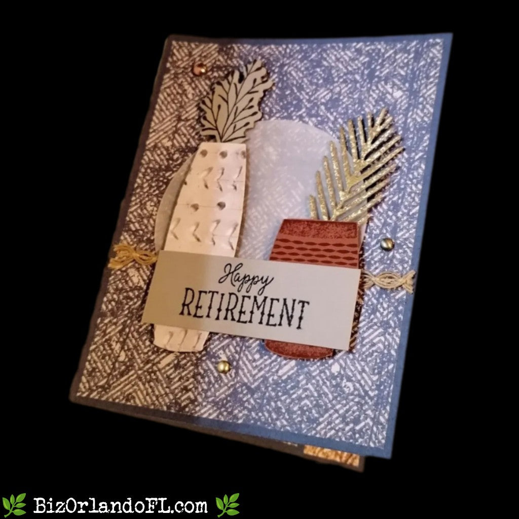 RETIREMENT: Happy Retirement! Good Things Come To Those Who Wait Handcrafted Greeting Card by Kathryn McHenry