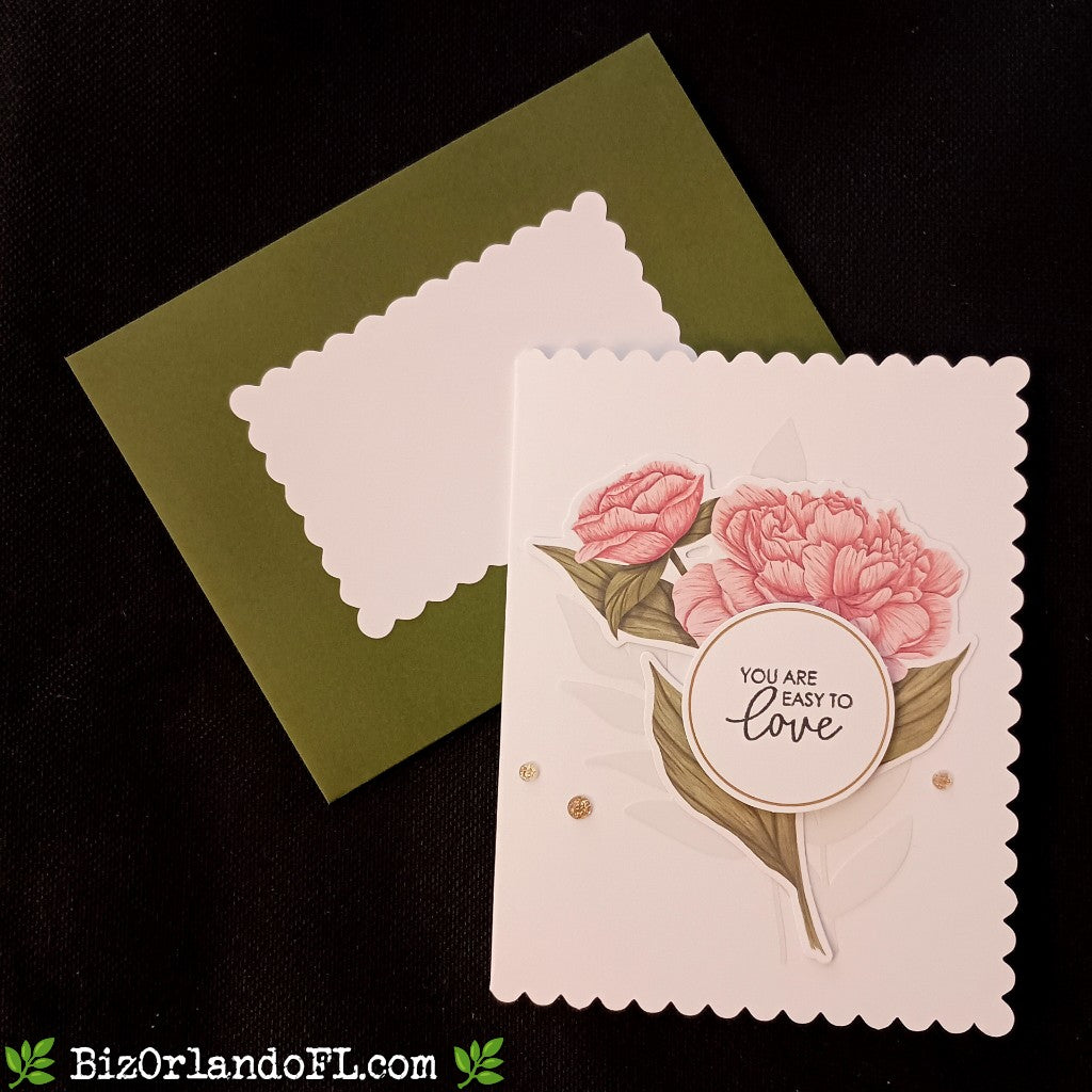 LOVE: You Are Easy To Love Handmade Greeting Card by Kathryn McHenry