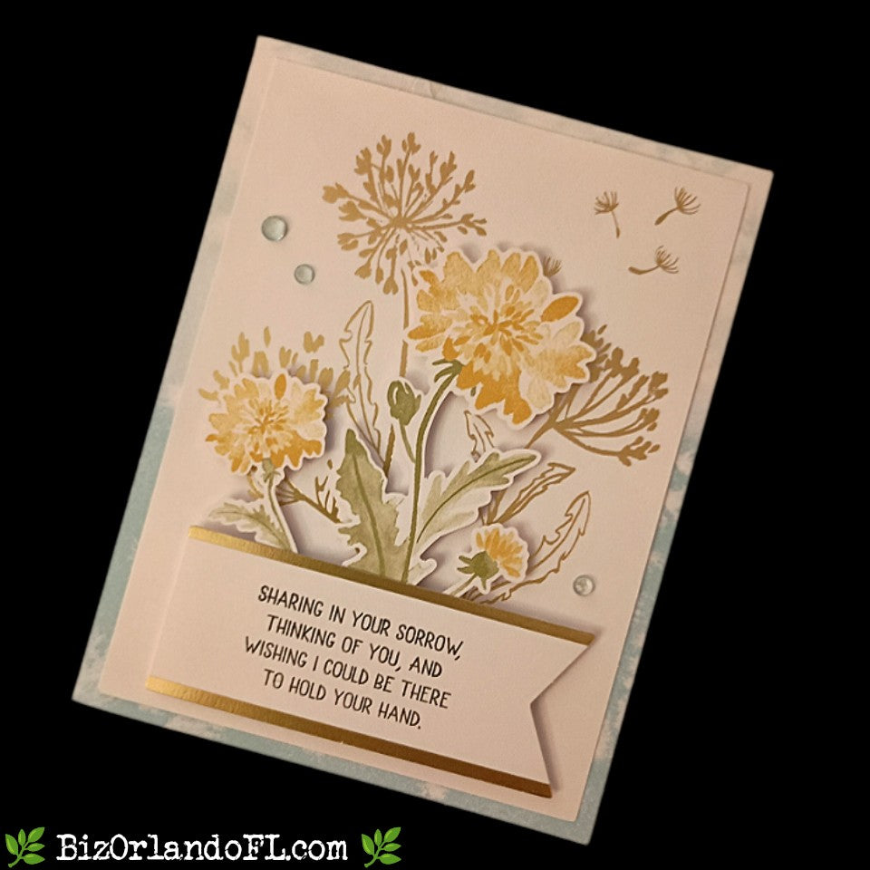 SYMPATHY: Sharing In Your Sorrow Handmade Greeting Card by Kathryn McHenry