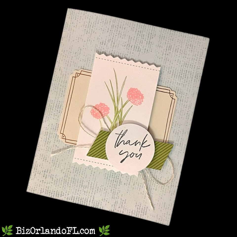 THANK YOU: Thank You Handcrafted Greeting Card by Kathryn McHenry