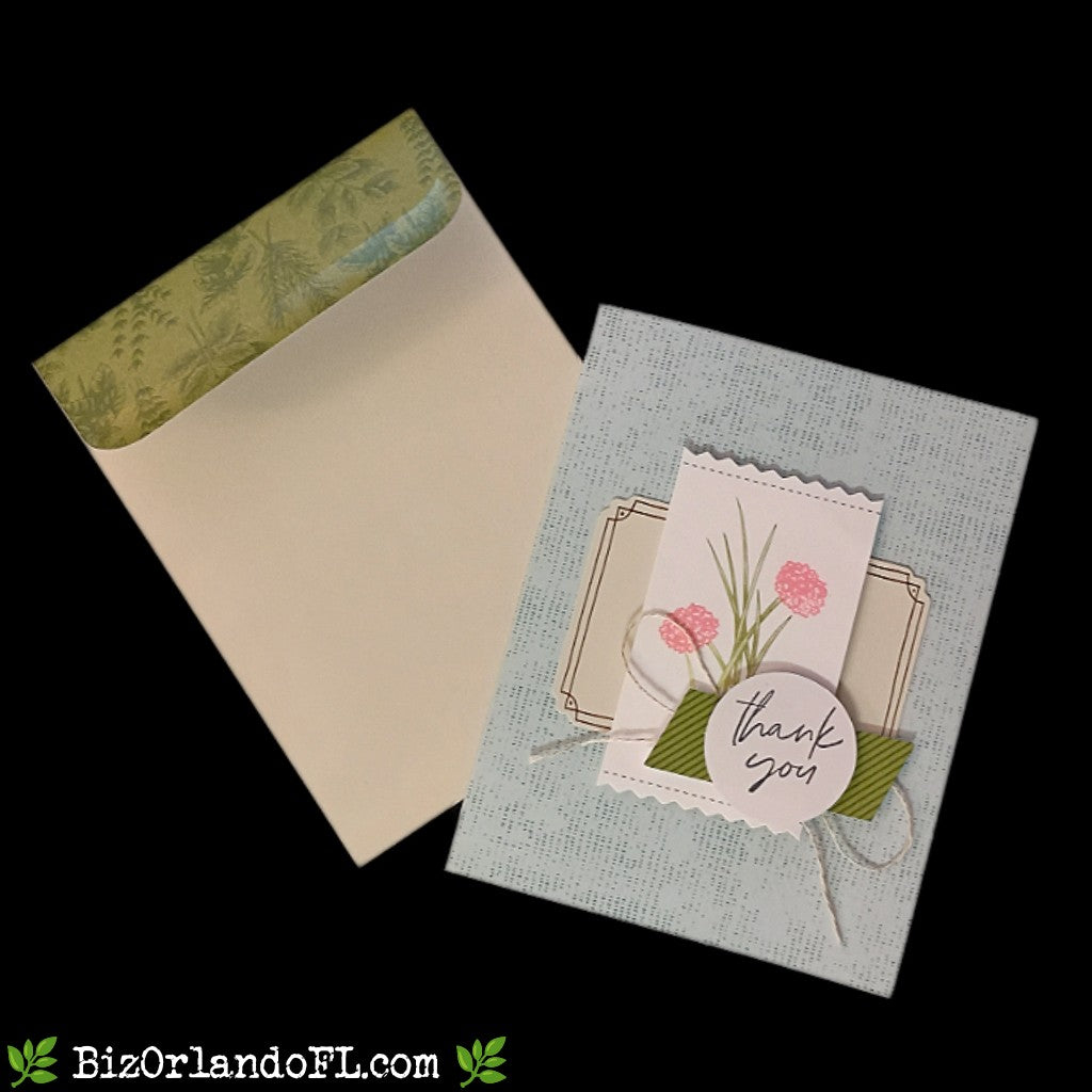 THANK YOU: Thank You Handcrafted Greeting Card by Kathryn McHenry