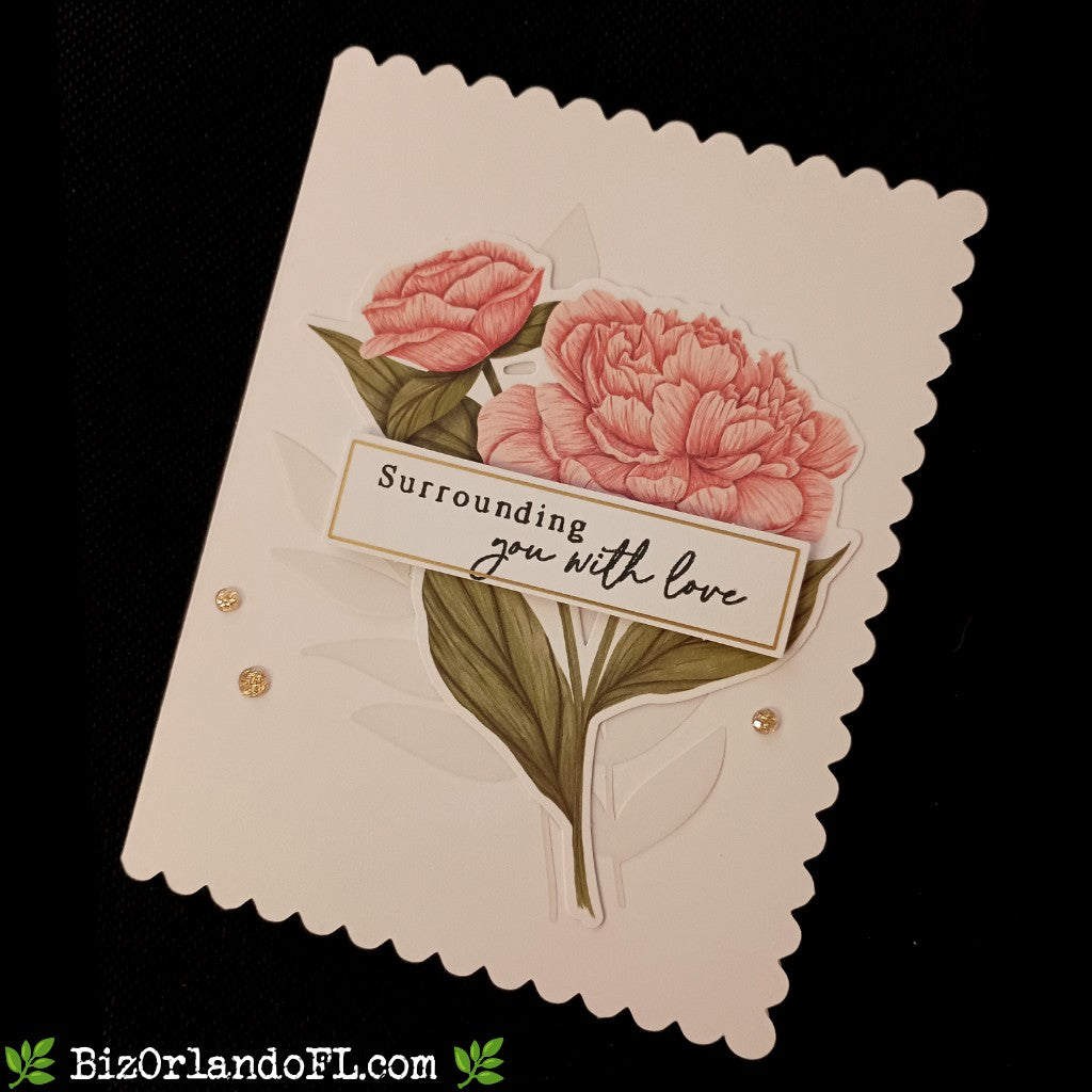 LOVE: Surrounding You With Love Handmade Greeting Card by Kathryn McHenry