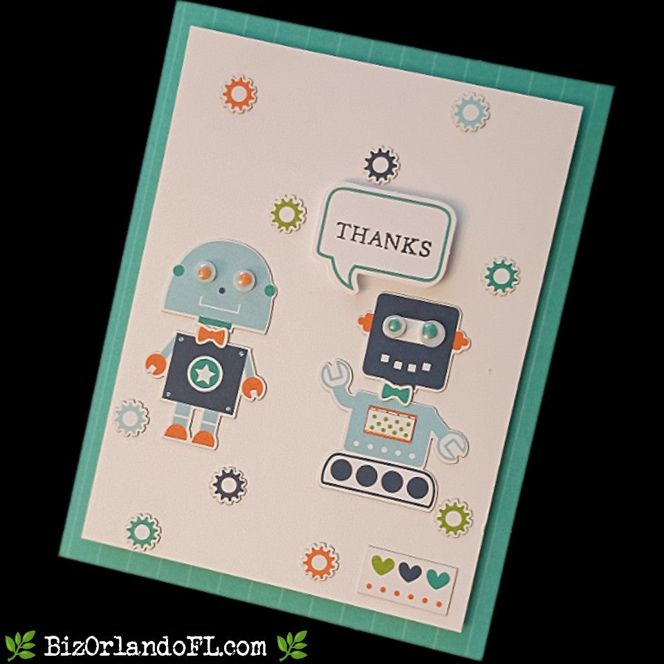 THANK YOU: Thanks Handcrafted Greeting Card by Kathryn McHenry