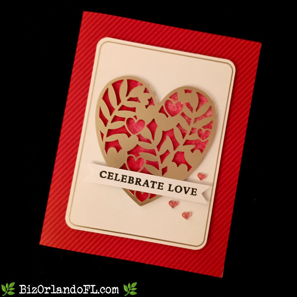 LOVE: Celebrate Love Handmade Greeting Card by Kathryn McHenry