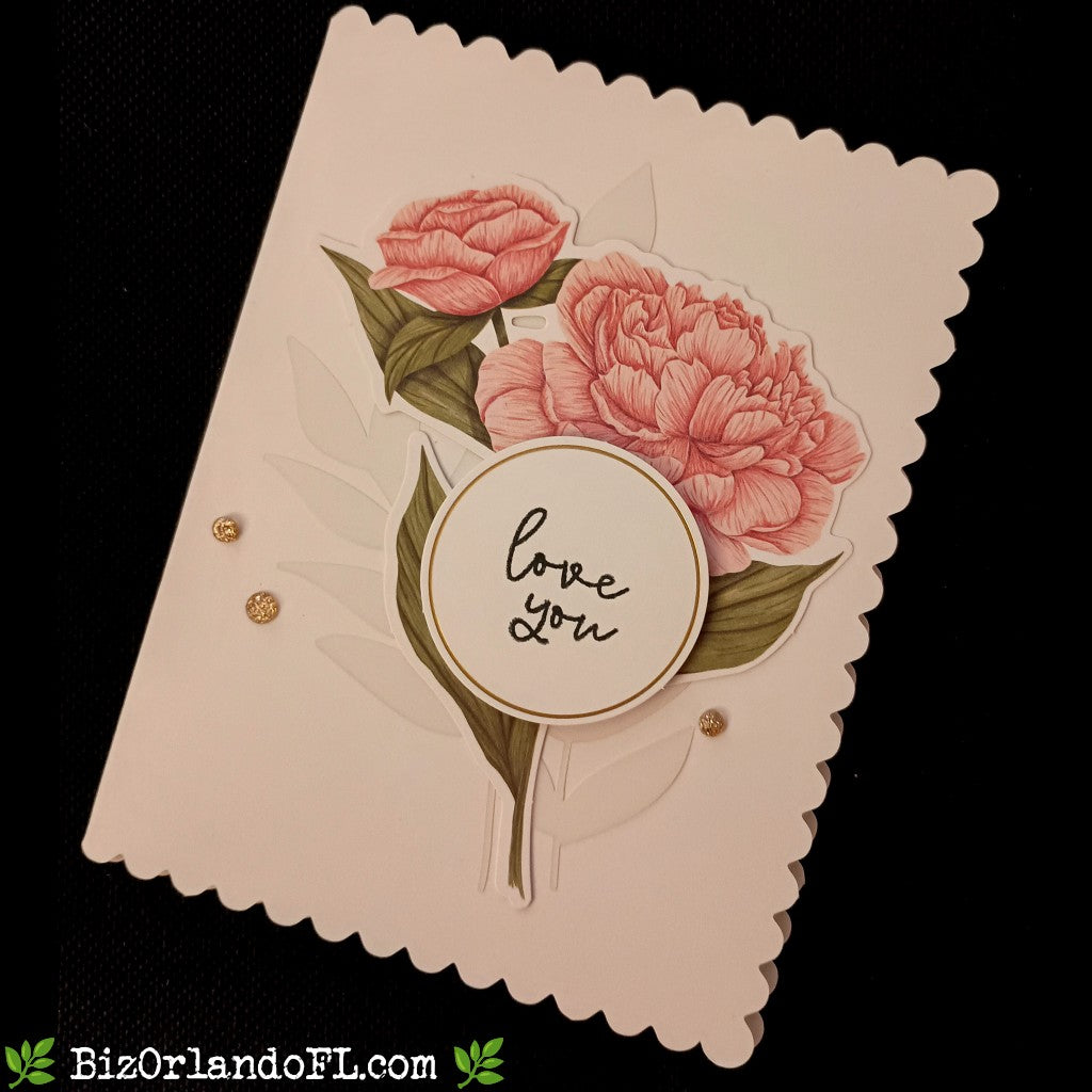 LOVE: Love You Handmade Greeting Card by Kathryn McHenry