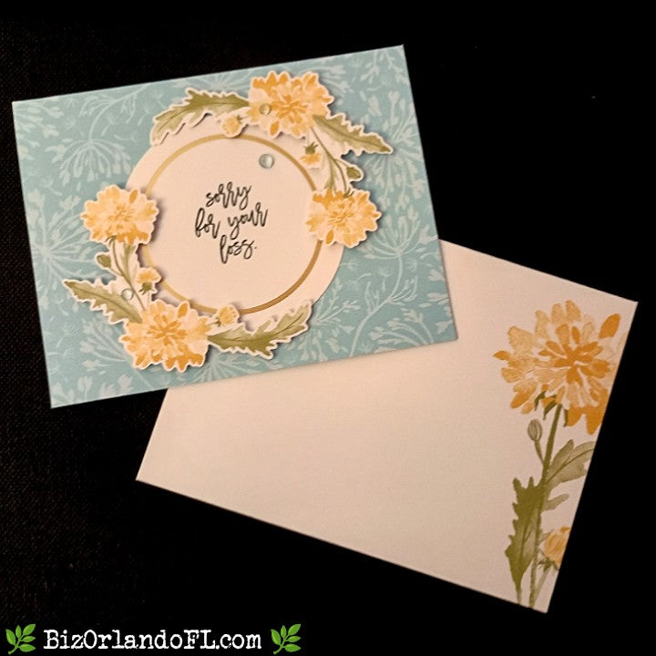 SYMPATHY: Sorry For Your Loss Handmade Greeting Card by Kathryn McHenry