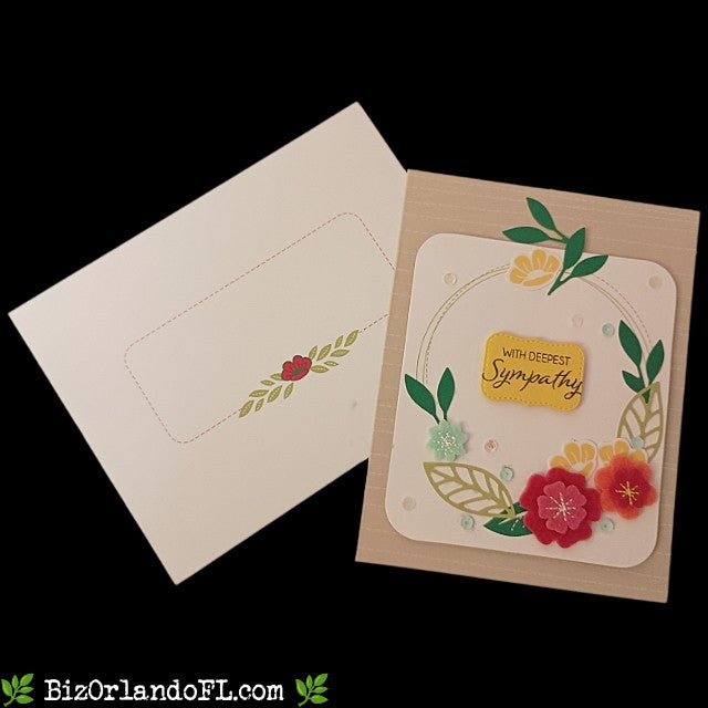 SYMPATHY: With Deepest Sympathy Handmade Greeting Card by Kathryn McHenry