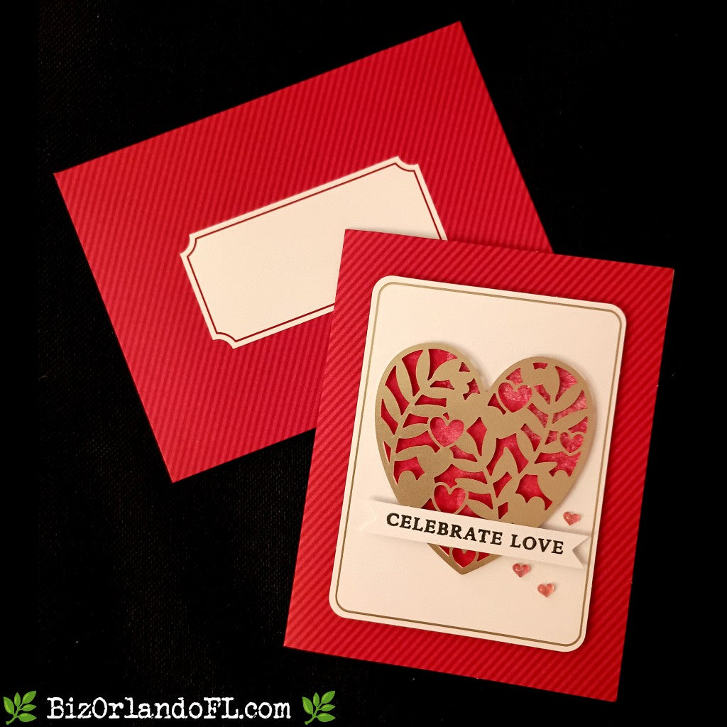 LOVE: Celebrate Love Handmade Greeting Card by Kathryn McHenry