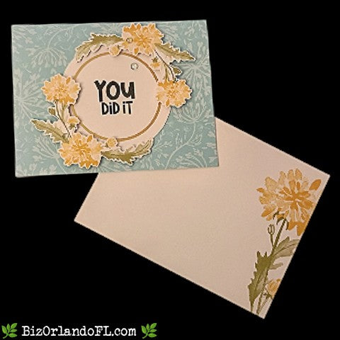 CONGRATS: You Did It Handcrafted Greeting Card by Kathryn McHenry