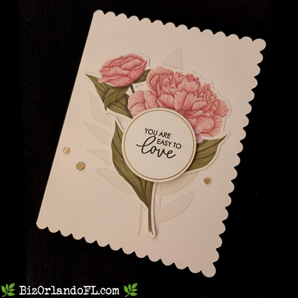 LOVE: You Are Easy To Love Handmade Greeting Card by Kathryn McHenry