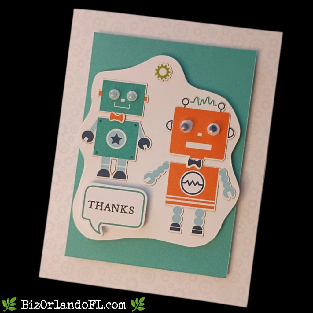 THANK YOU: Thanks Handcrafted Greeting Card by Kathryn McHenry