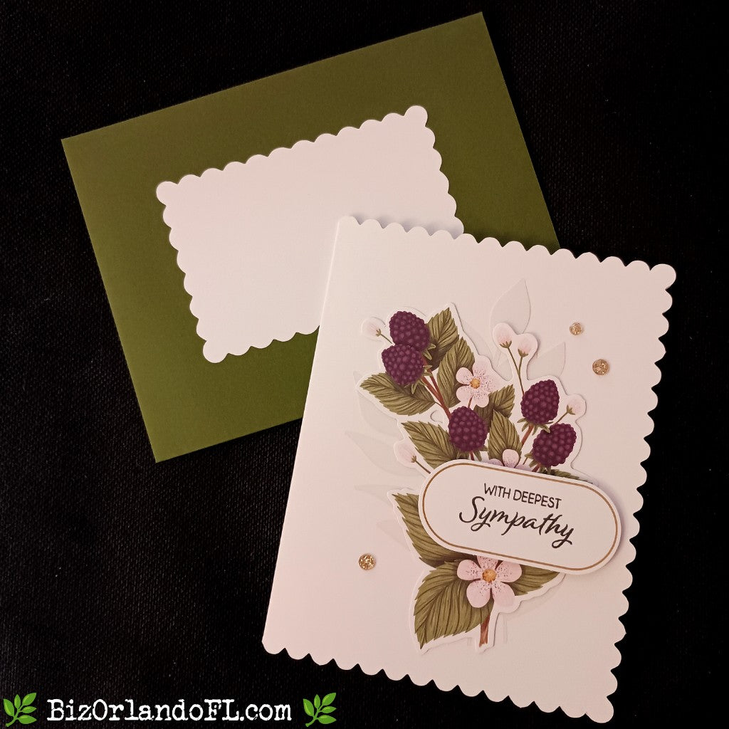 SYMPATHY: With Deepest Sympathy Handmade Greeting Card by Kathryn McHenry